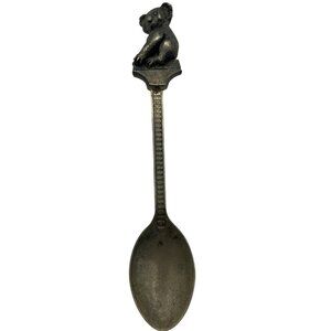 Vintage Silver Koala Souvenir Spoon Collectible Australian Wildlife B66